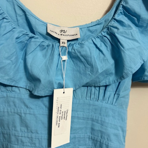 ⭐️Nwt Never A Wallflower Chloe dress blue⭐️ - Picture 3 of 3